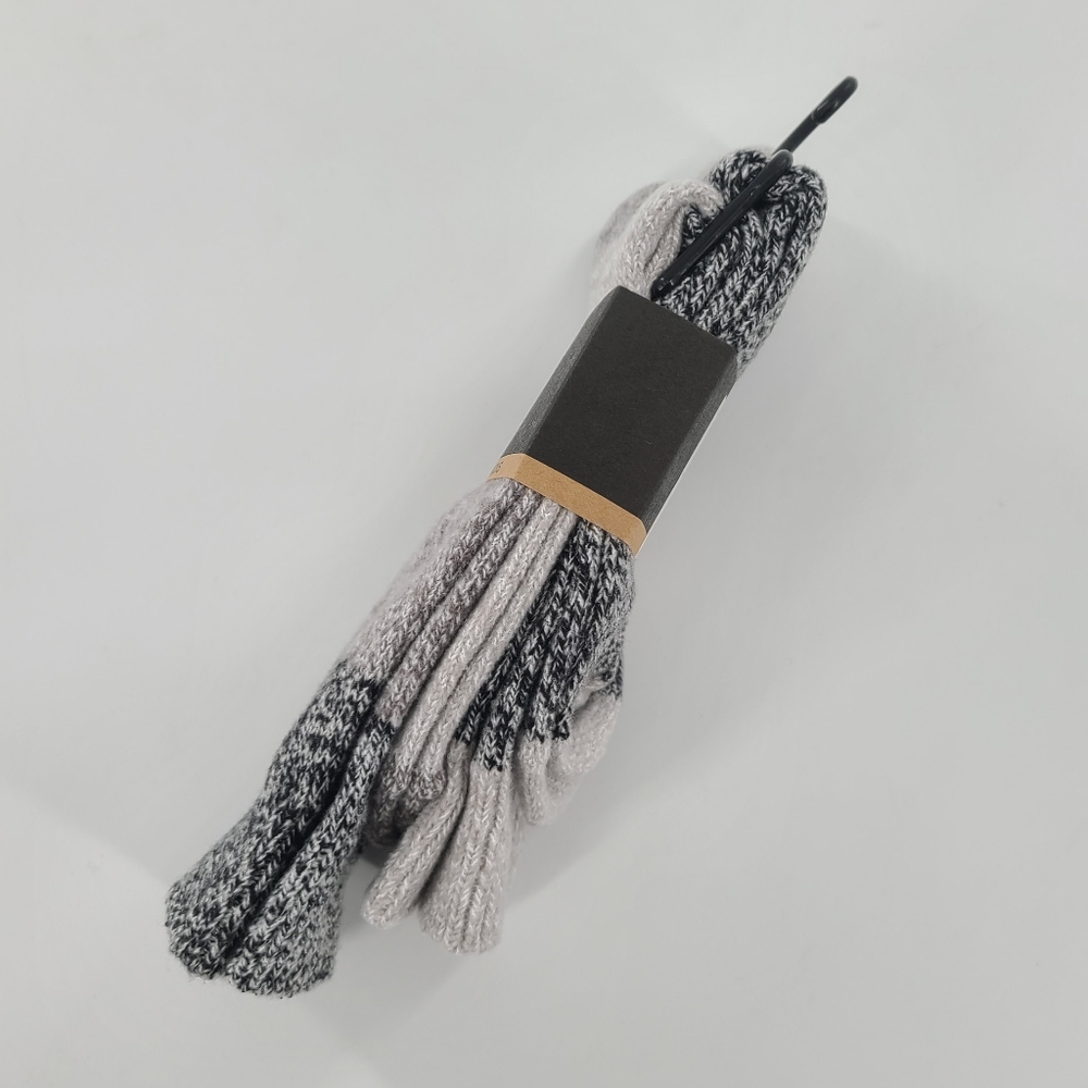 FRYE SUPERSOFT MARLED BOOT SOCKS GREY BLACK WOMEN - Picture 4 of 7